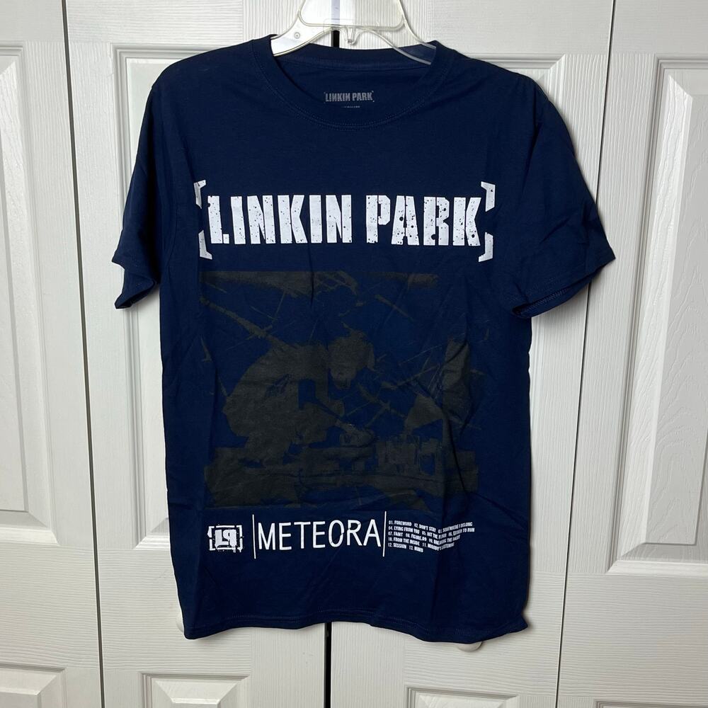Linkin Park Shirt Dark Blue Medium Meteora